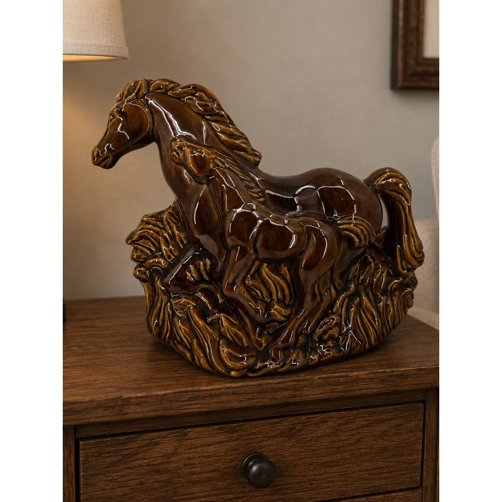Vintage Phil-Mar Mare & Foal Ceramic TV Lamp Mid Century Modern MCM 50's EUC